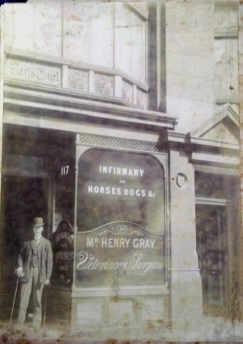 Henry Gray's practice at 117 Earls Court Road