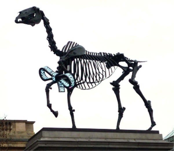 Gift Horse by Hans Haacke, Trafalgar Square